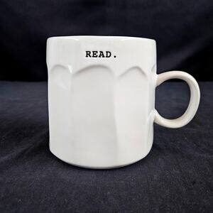 Rae‎ Dunn Artisan Collection Read White Farmhouse Mug Kitchen Drinkware
